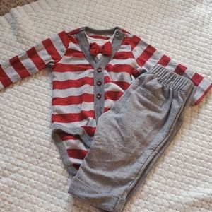 Dressy Onesie and Dress Pant Set